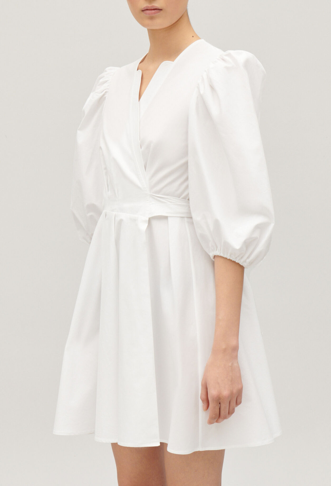 Short wrap dress