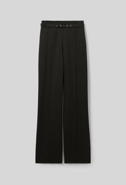 Straight Satin Trousers