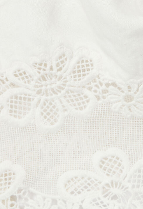 Embroidered Fine Strap Top