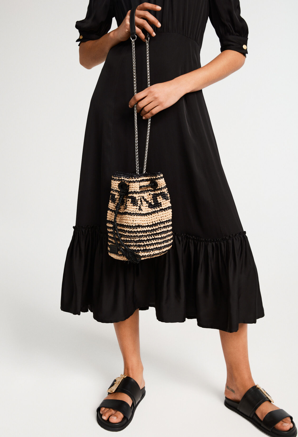 Raffia handbag