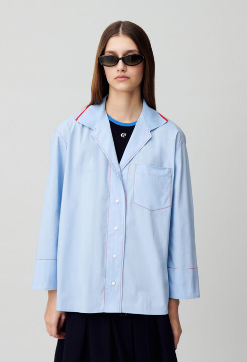 Oversized contrast shirt