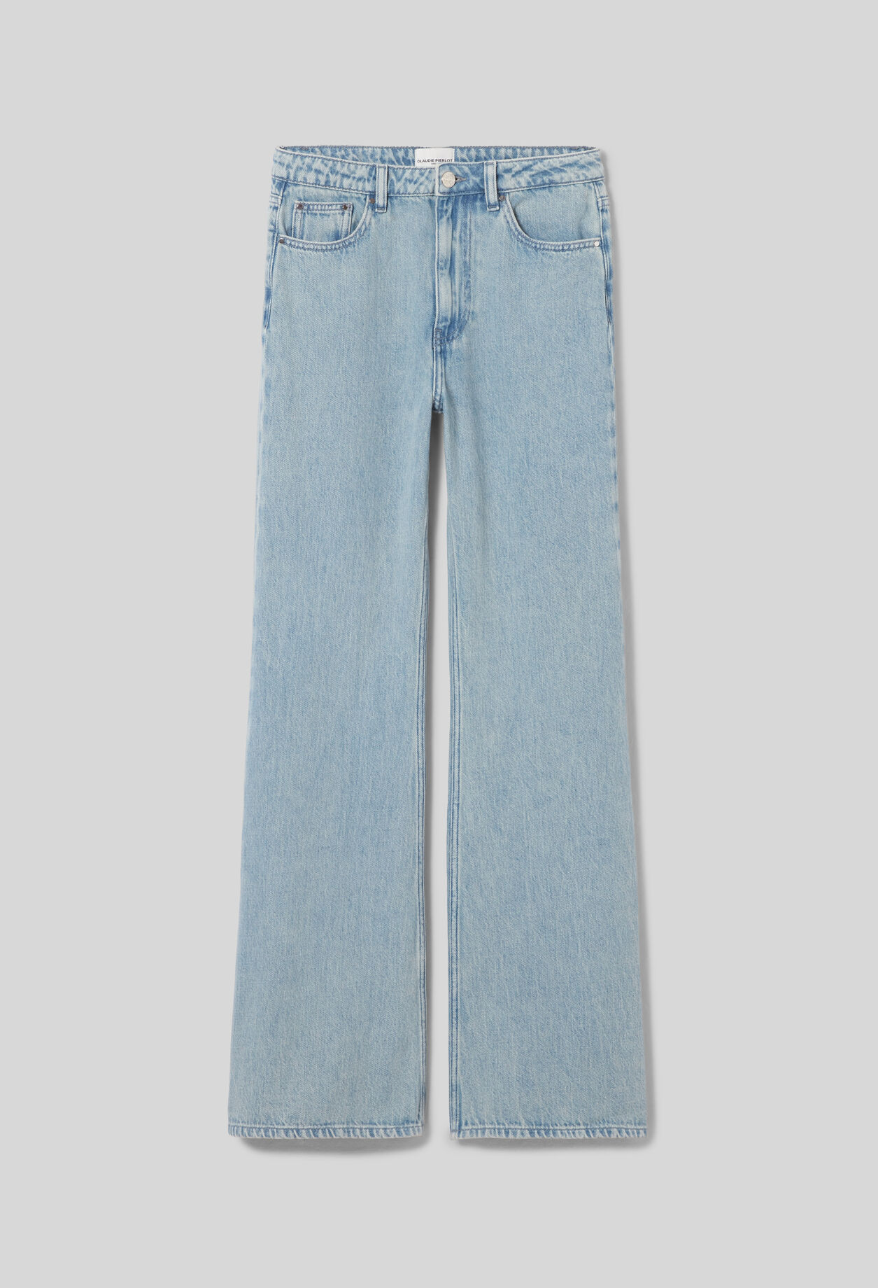 Flared denim jeans