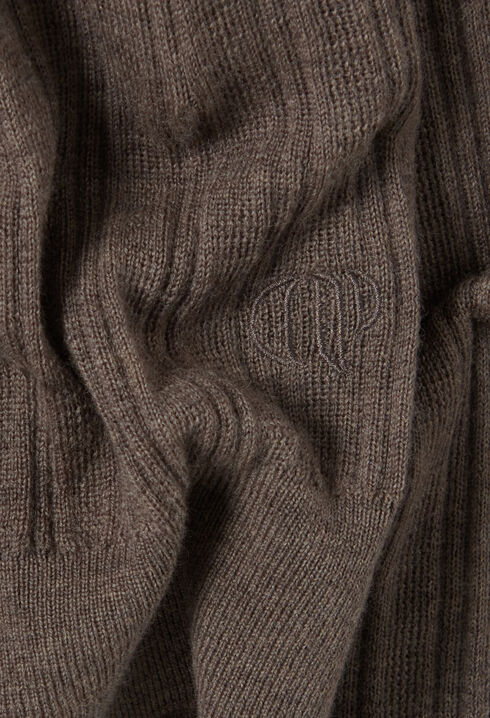 Ribbed Polo Sweater