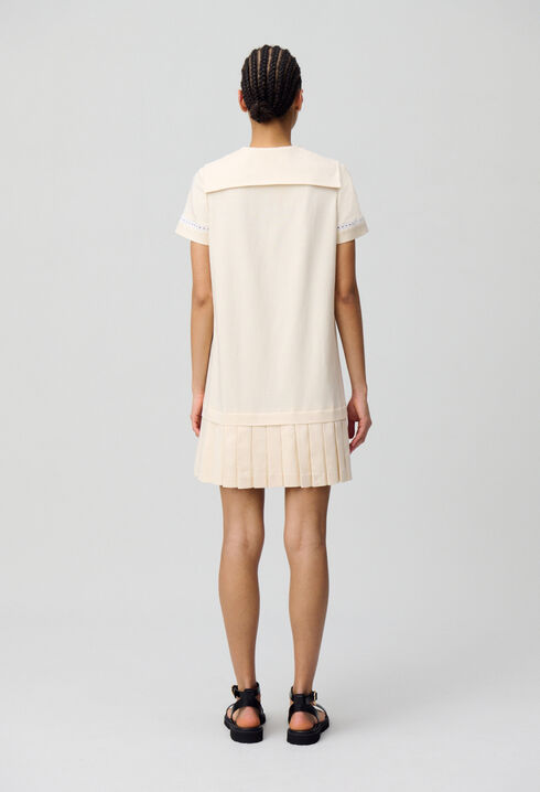 Pleated Mini Dress
