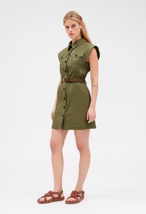 Short khaki dress