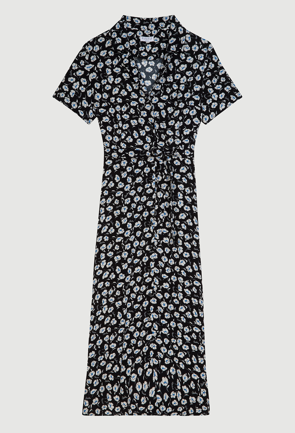 Print shirt dress