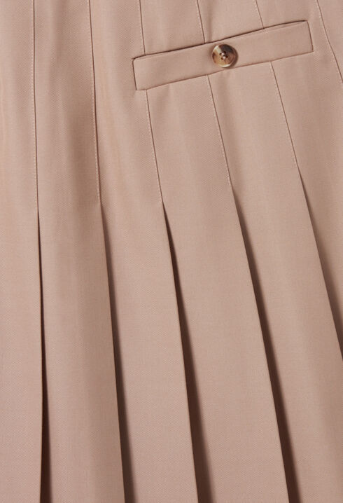 Pleated Mini Skirt