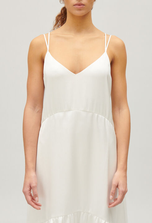 Satin midi dress