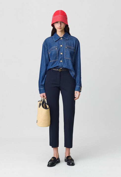 Plain tailored trousers 