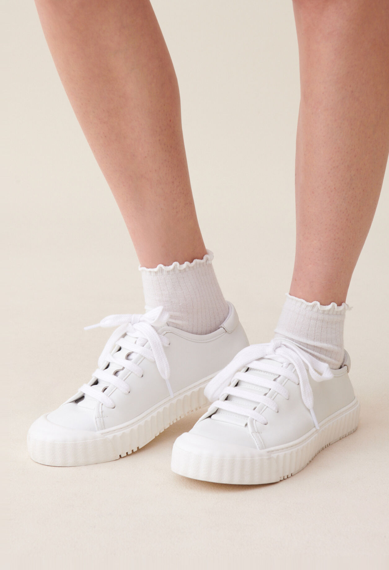 White Leather Trainers