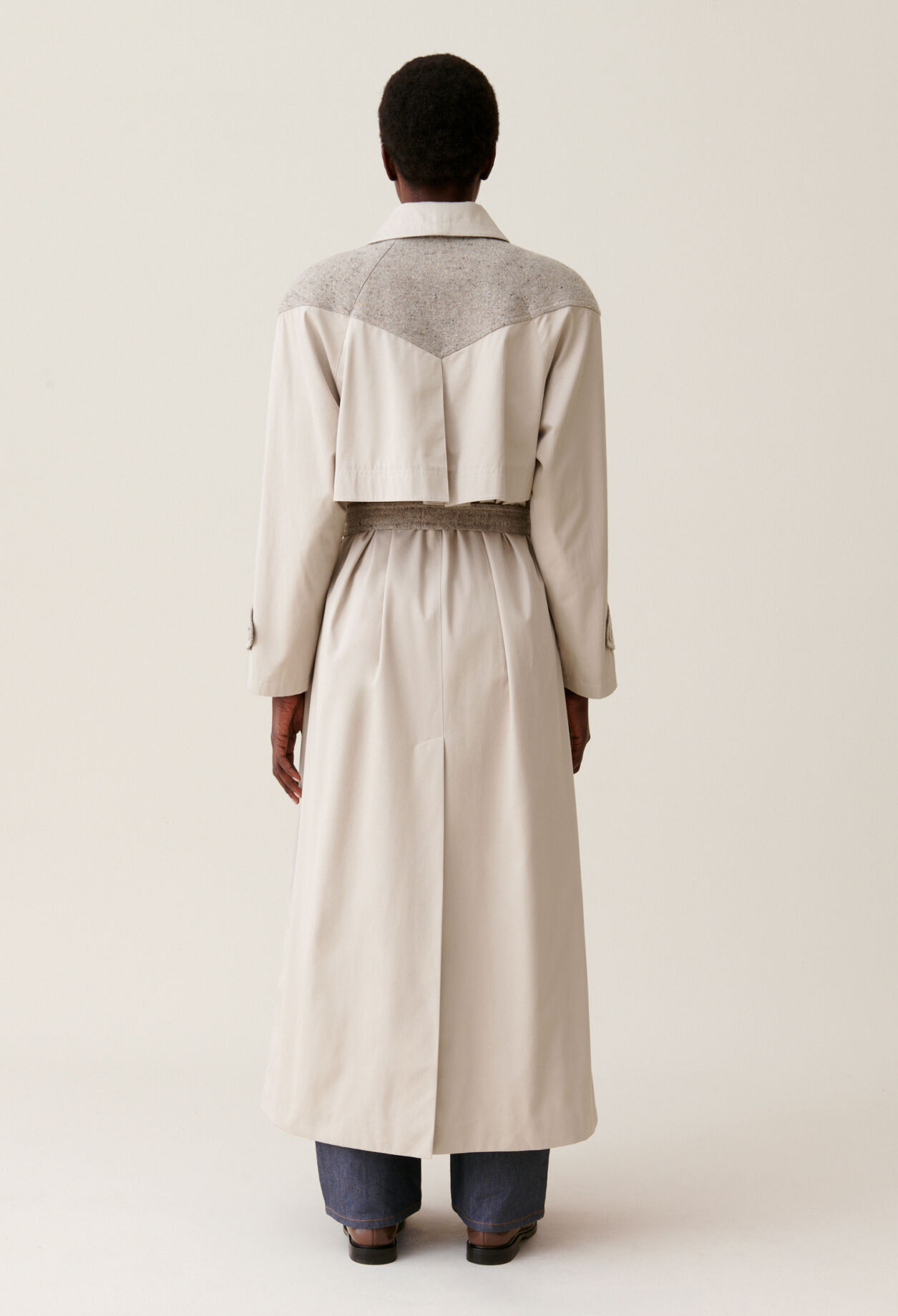 Dual-material Long Trench