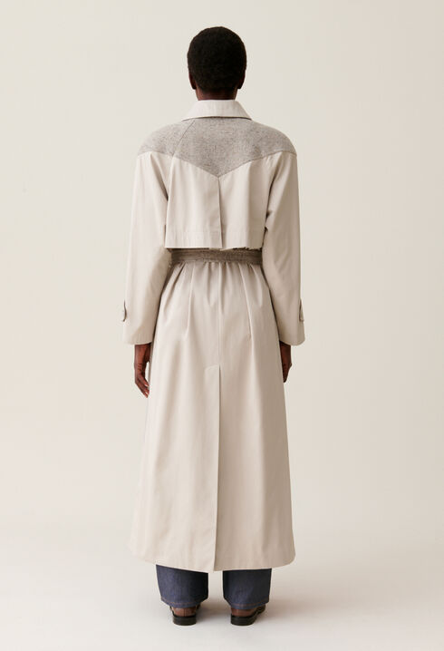 Dual-material Long Trench