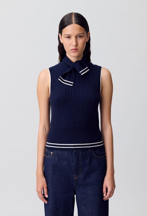 Sleeveless jumper