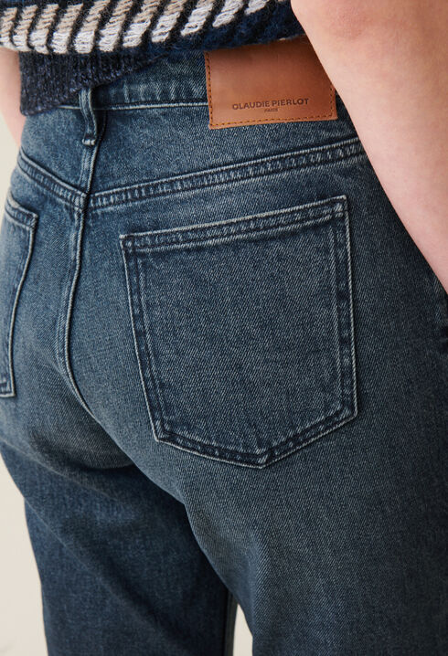 Flared denim jeans