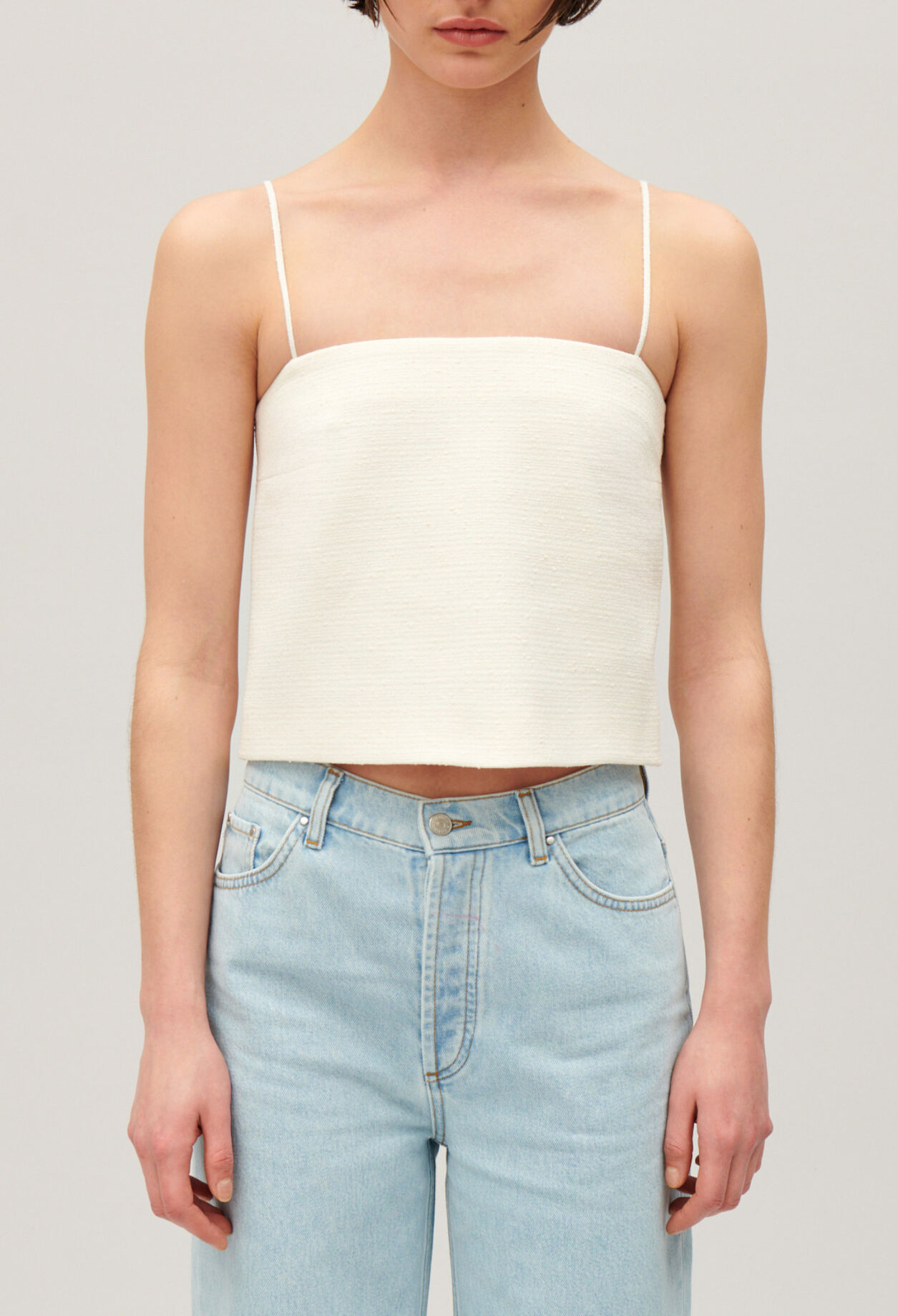 Tweed crop top