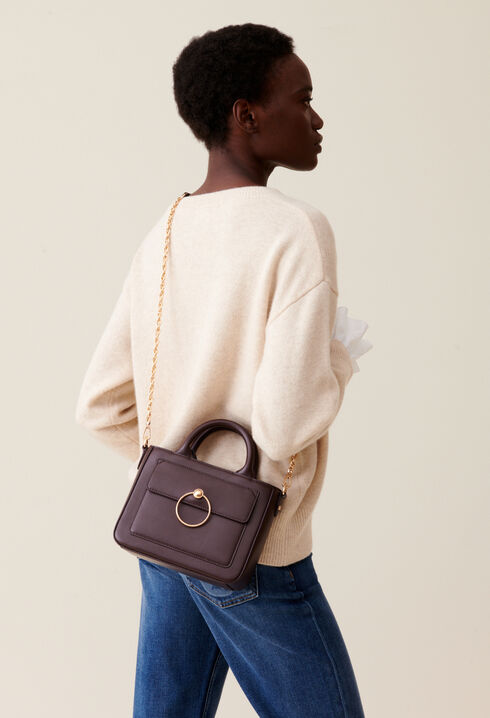 Anouck smooth leather chain bag