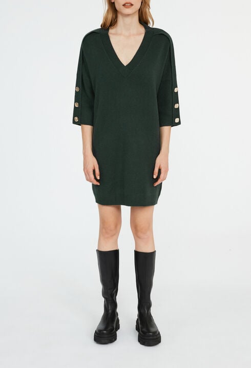 Robe pull col V