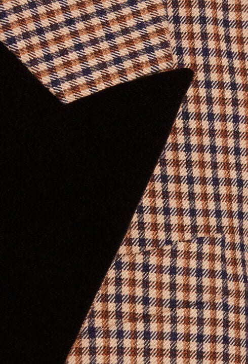 Checked suit jacket