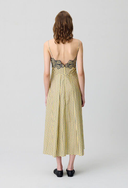 V-neck maxi dress