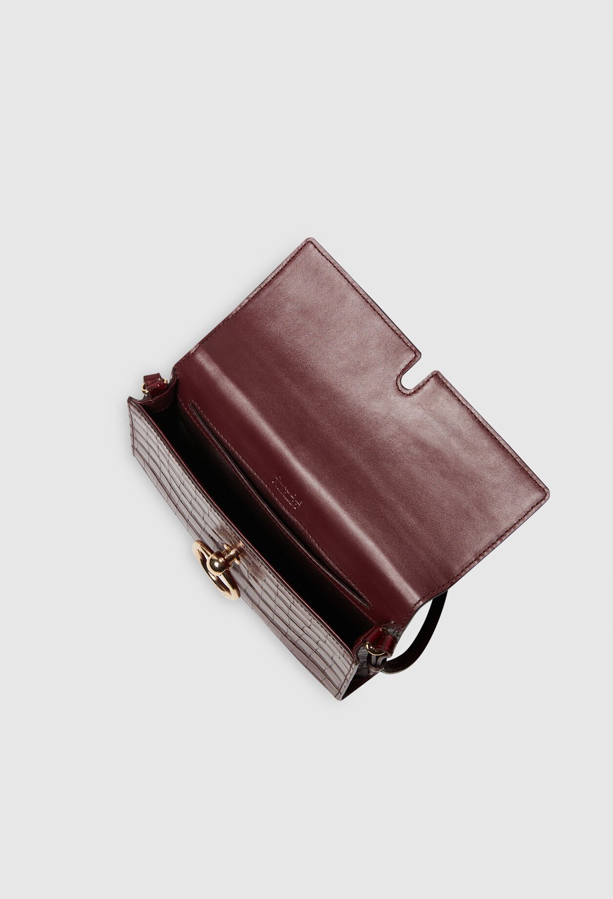 Anouck leather clutch