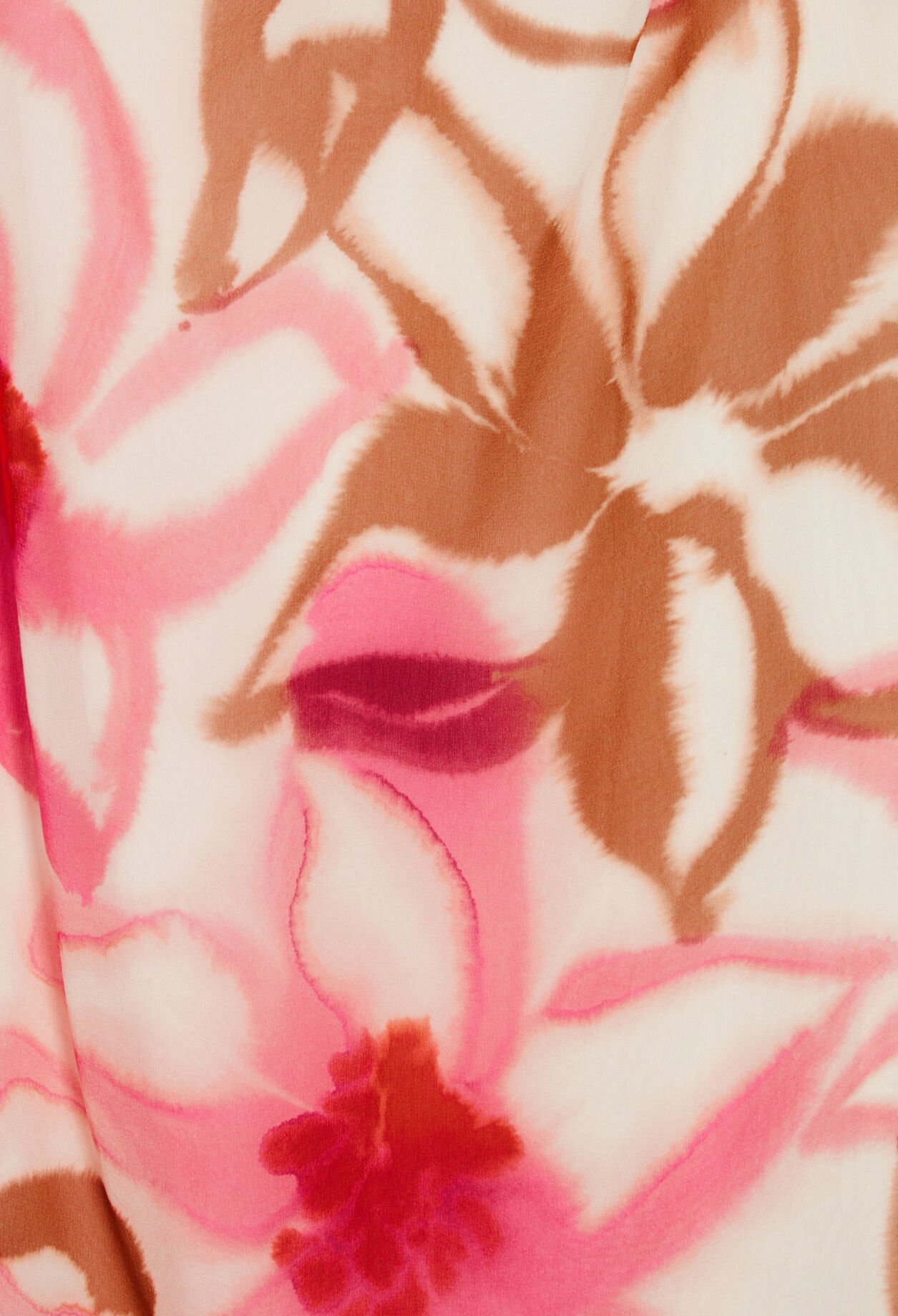 Silk printed midi dress