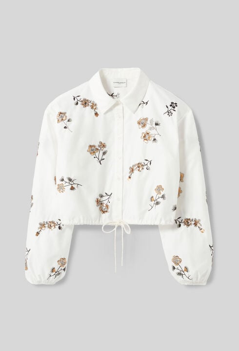 Floral and sequin shirt