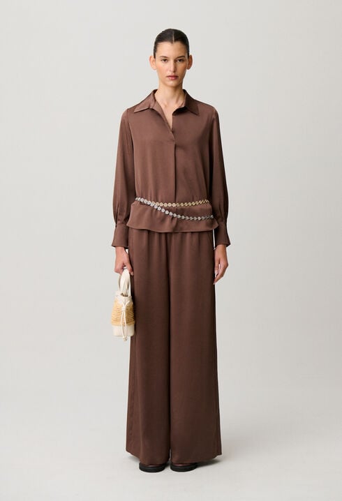 Collared flowy blouse