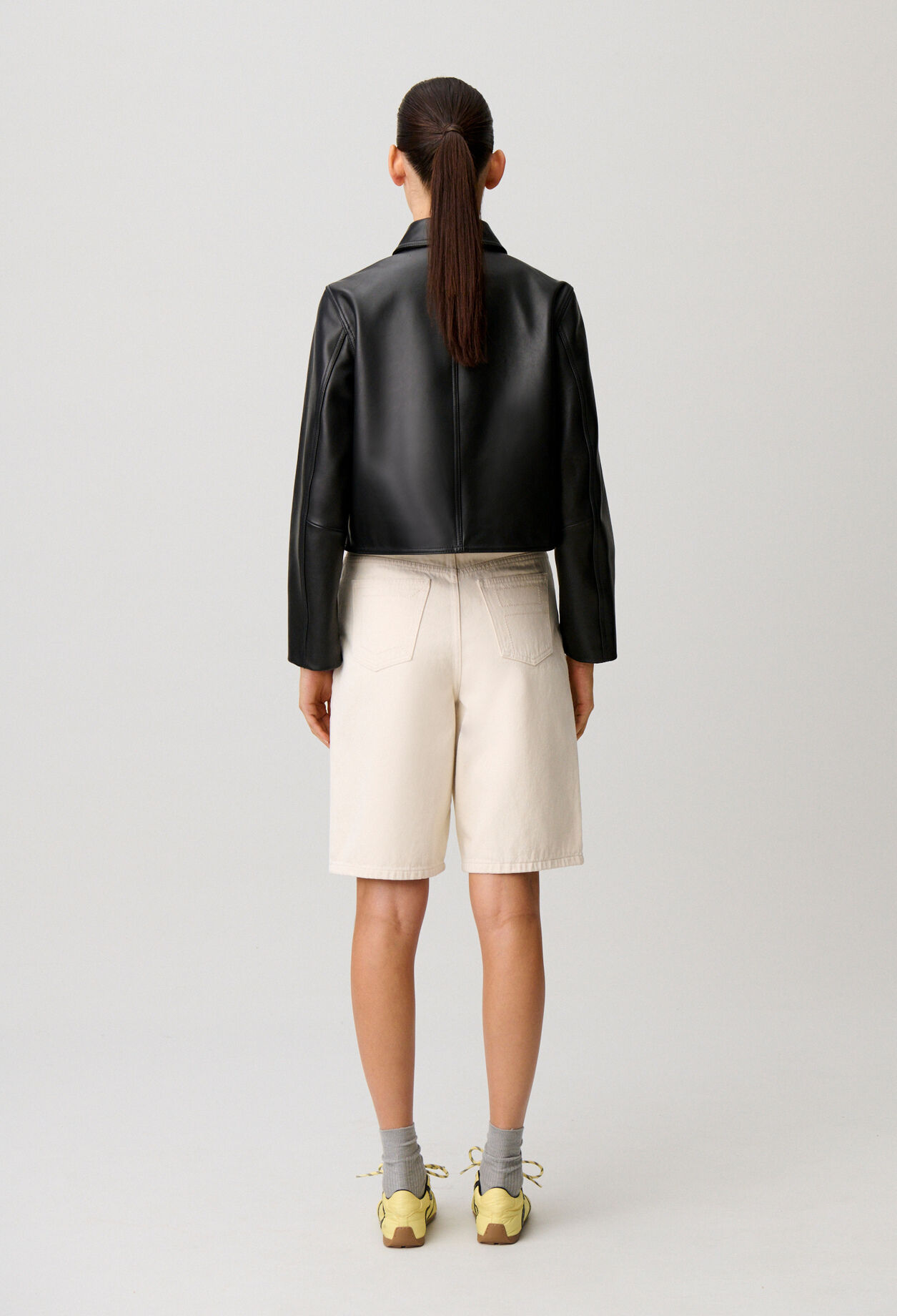 Cropped Leather Jacket