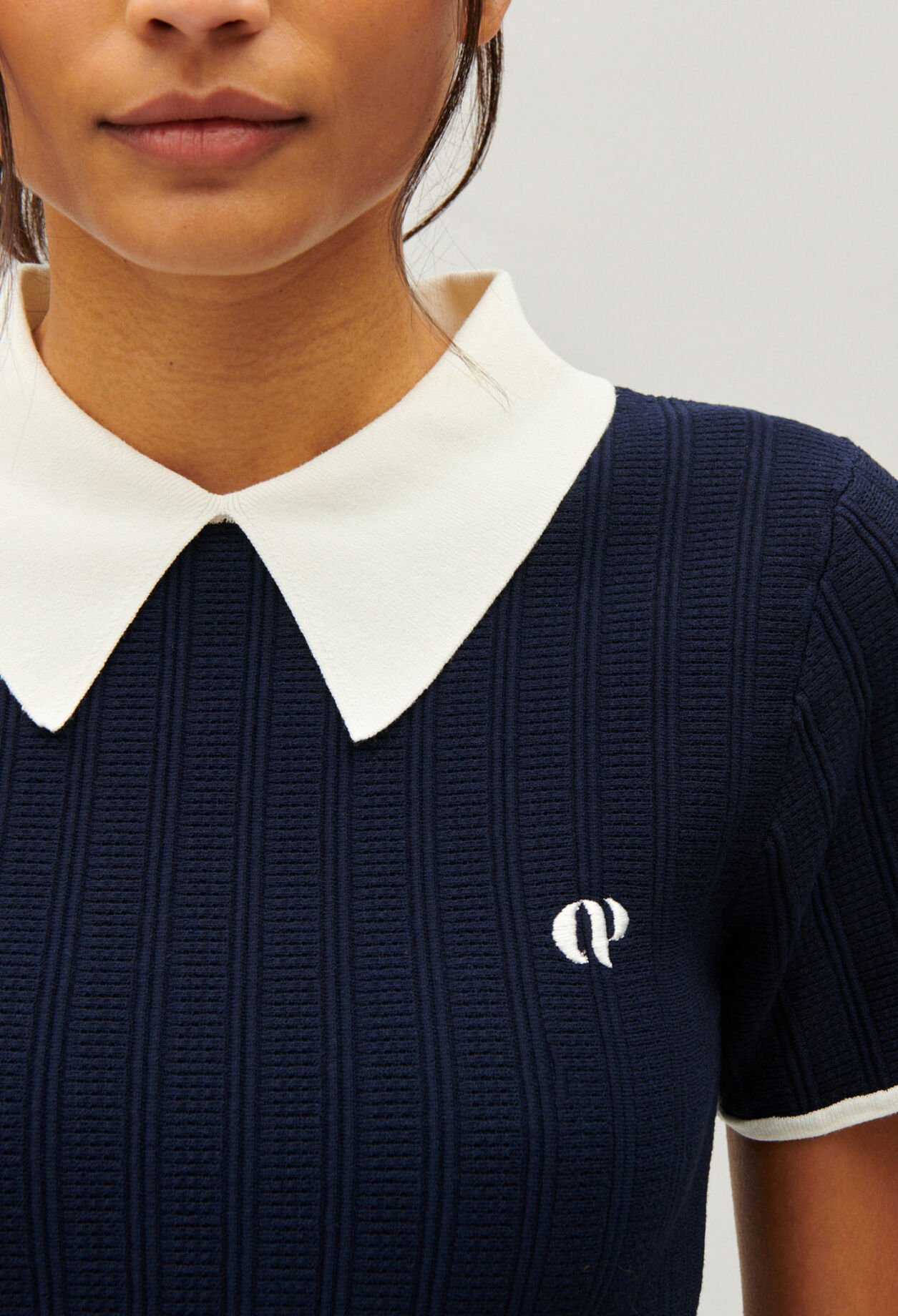 Navy blue tennis top
