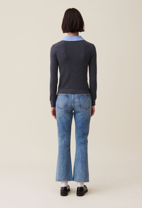 Jumper with Detachable Collar