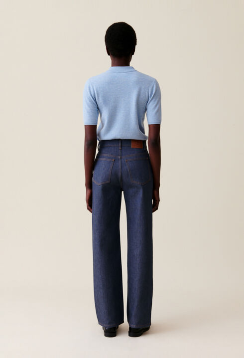 Claude high-waist straight jeans