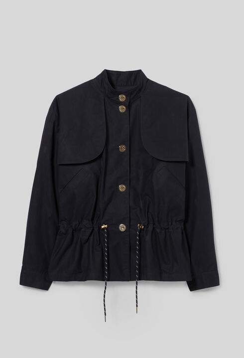 Waxed gabardine jacket
