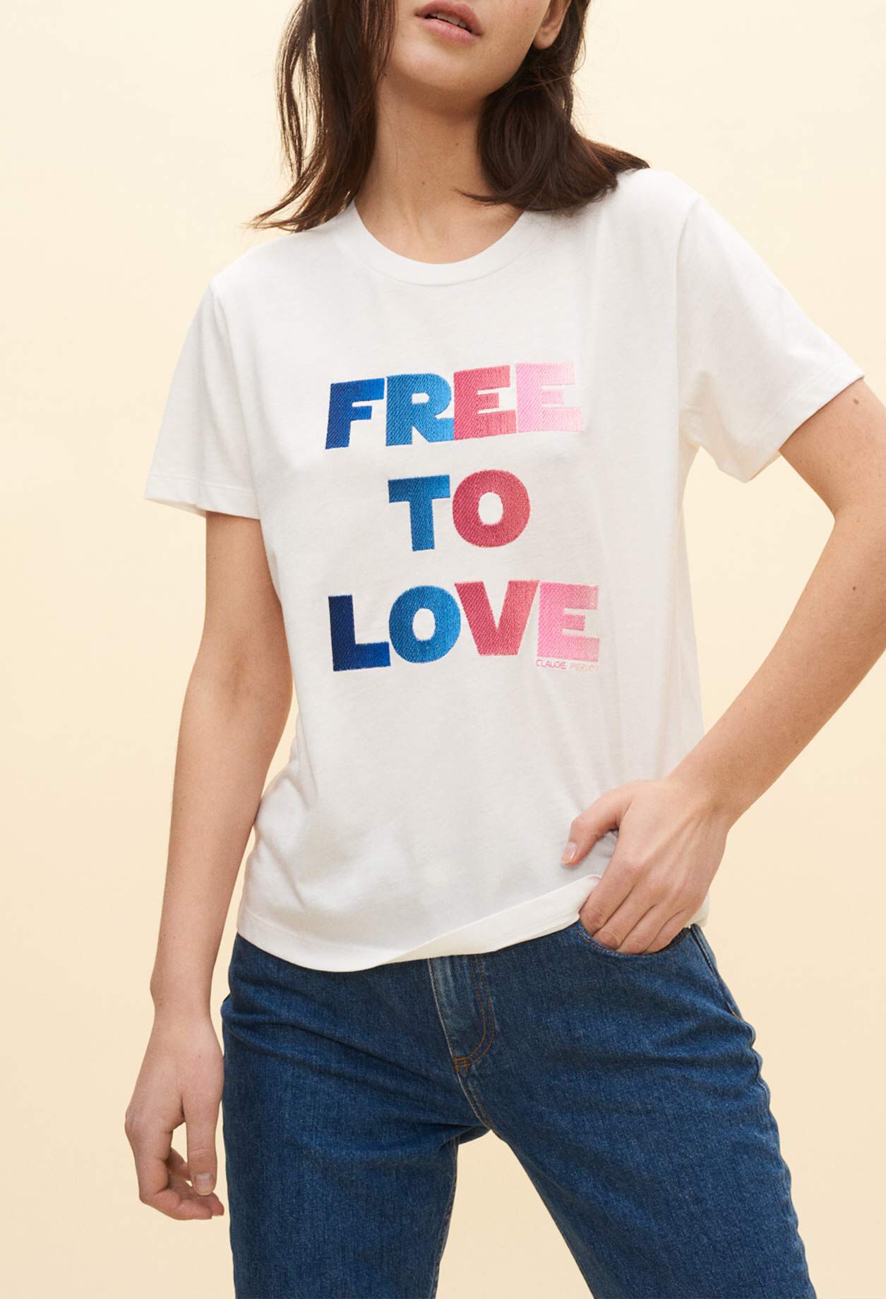 Free to love' T-shirt
