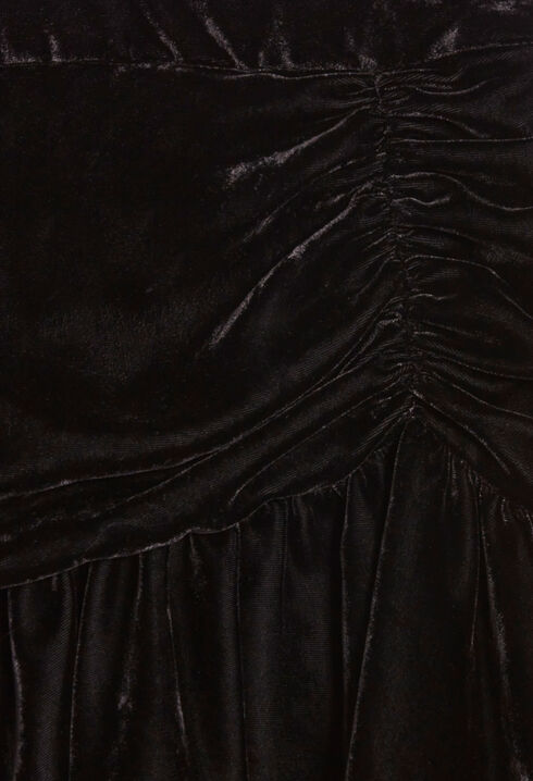 Velour short skirt
