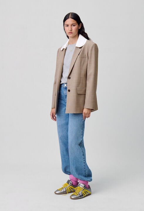 Checked Tailored Blazer