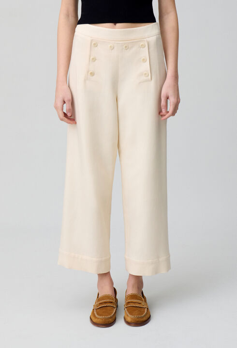 Straight-Leg Sailor Trousers