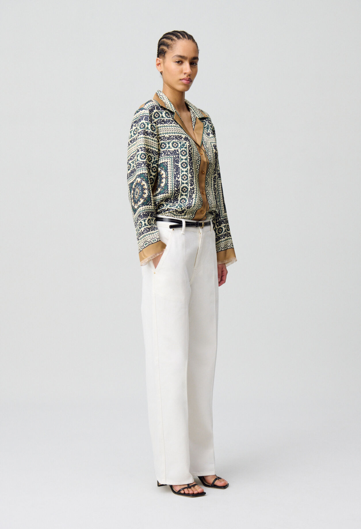 Silk printed shirt