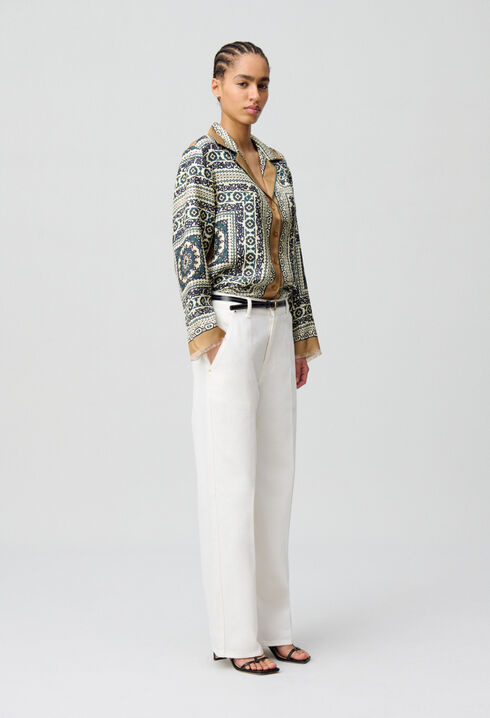 Silk printed shirt