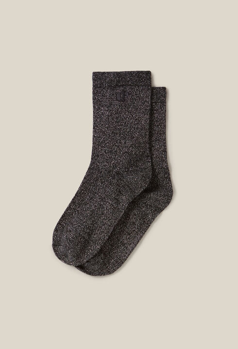 Sparkly black socks