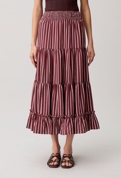 Striped maxi skirt