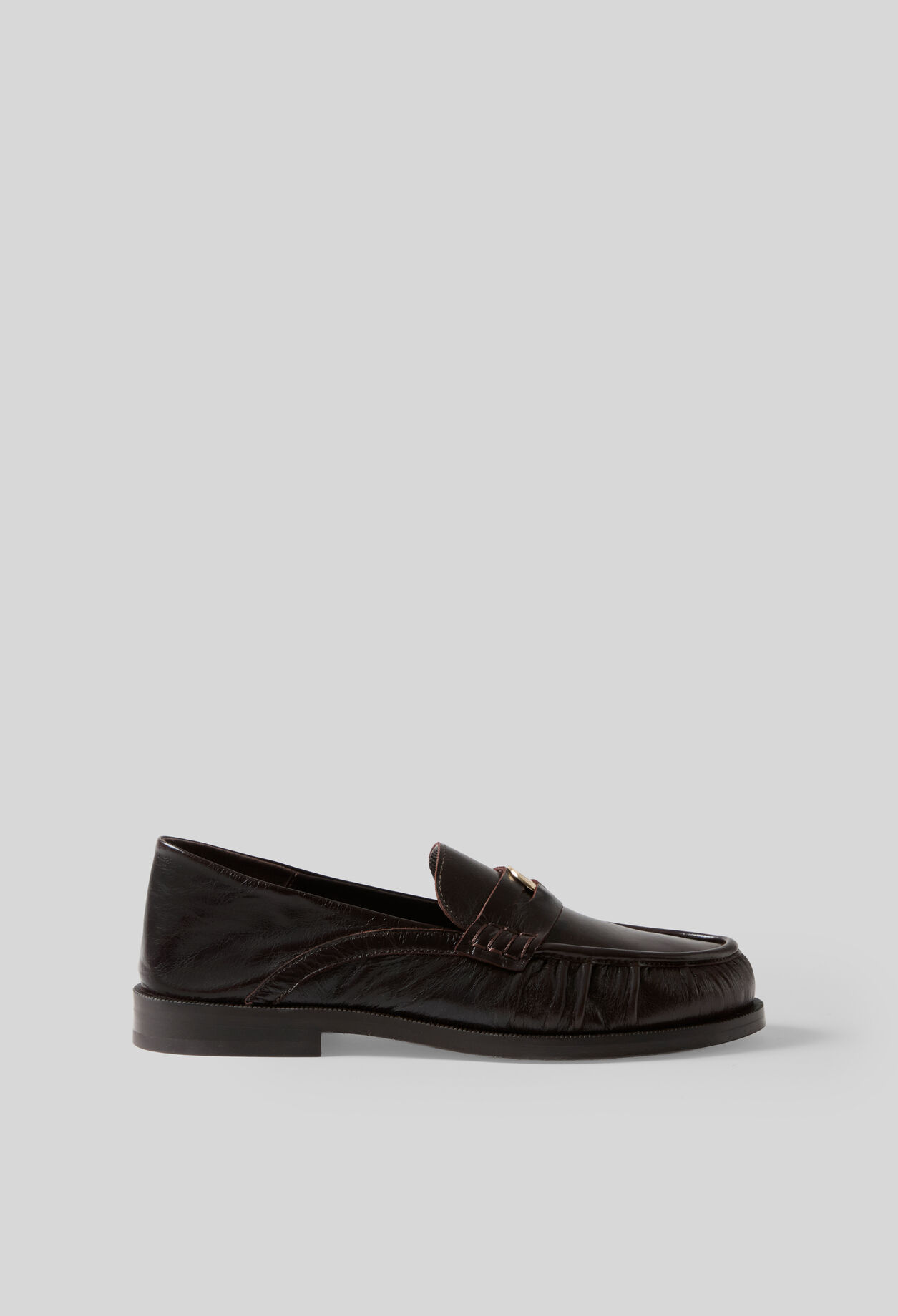 Patent leather loafers