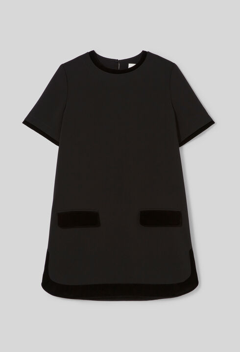 Short velvet dress