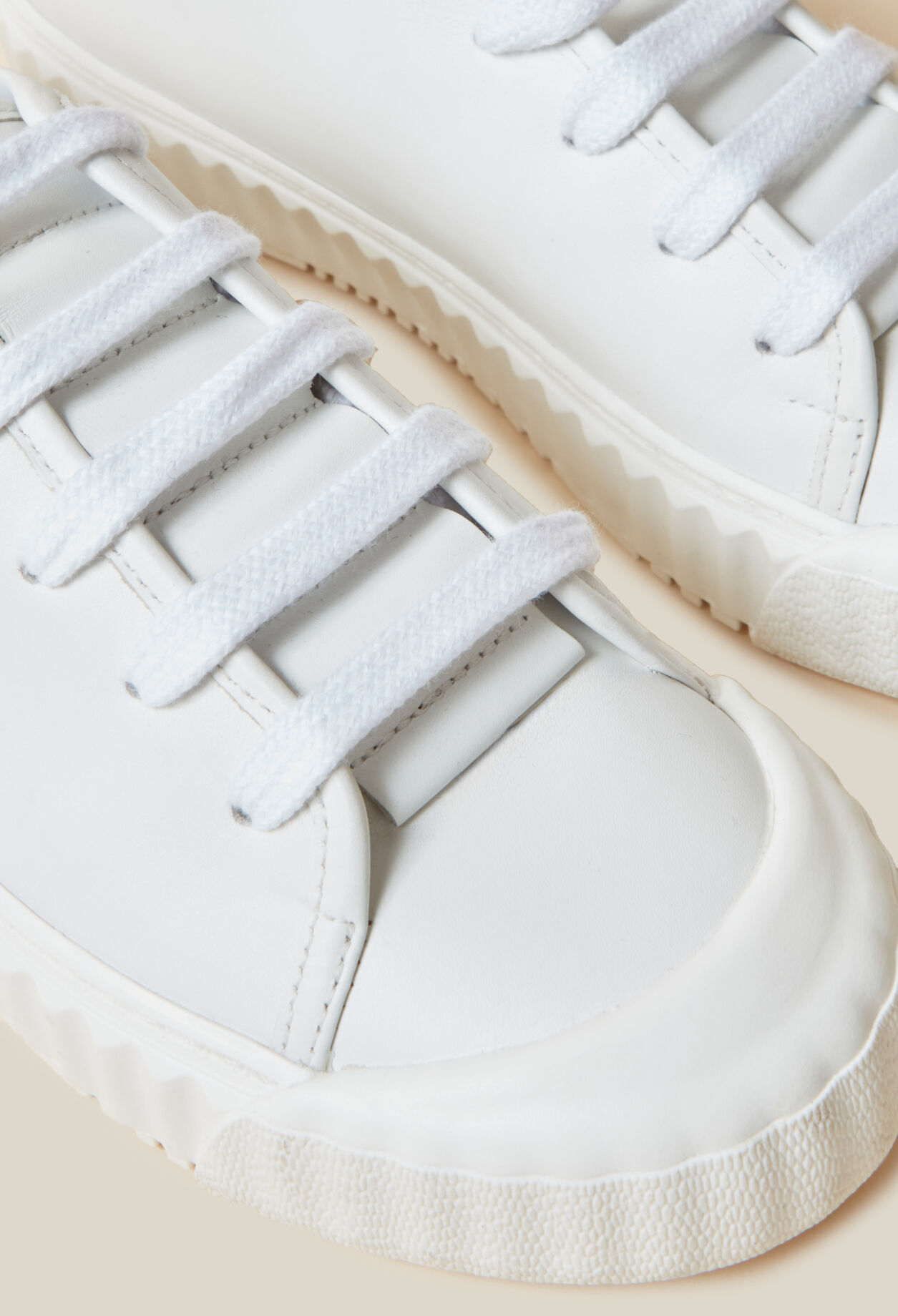 White Leather Trainers