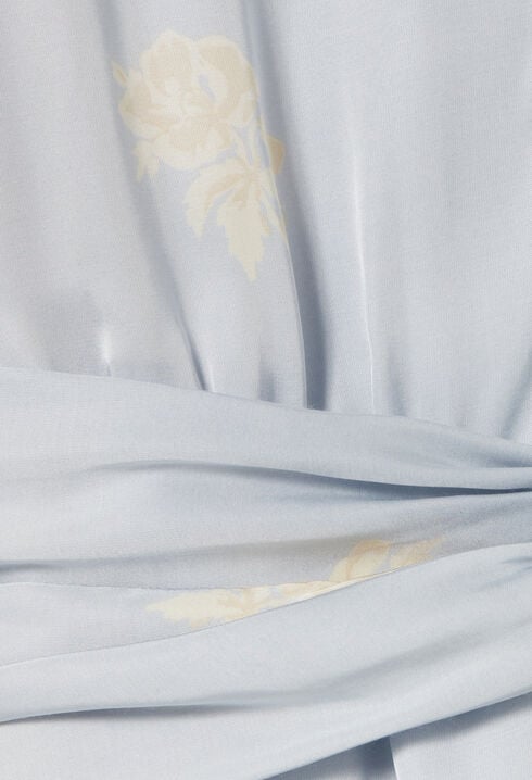Floral satin dress