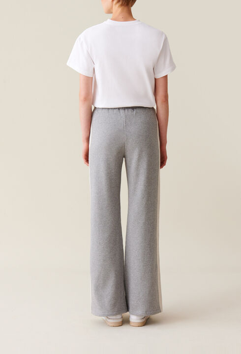 Contrasting grey comfort trousers