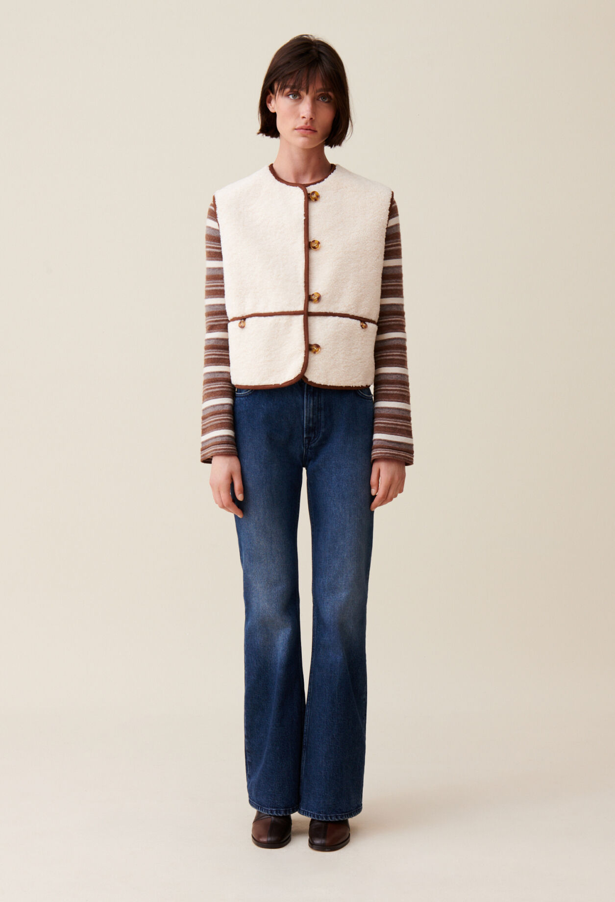 Sleeveless faux fur jacket for women Claudie Pierlot