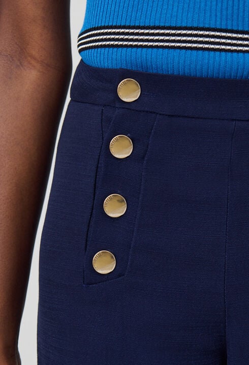 Straight-Leg Sailor Trousers