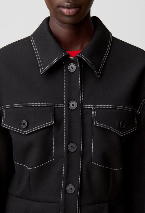 Fitted peplum jacket