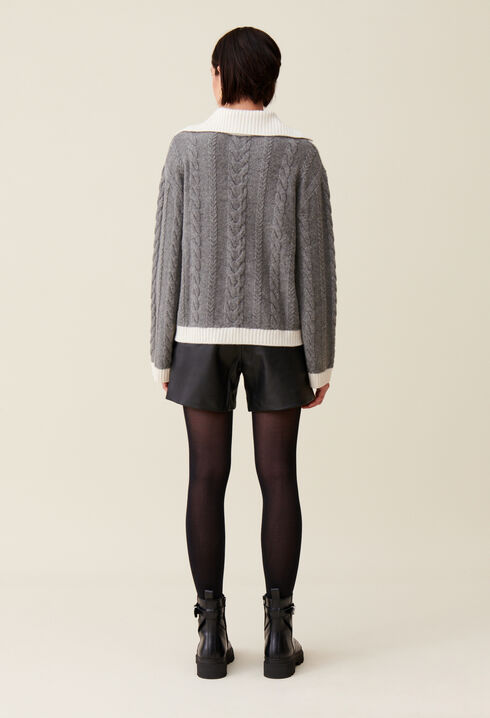 Twisted Polo Neck Jumper