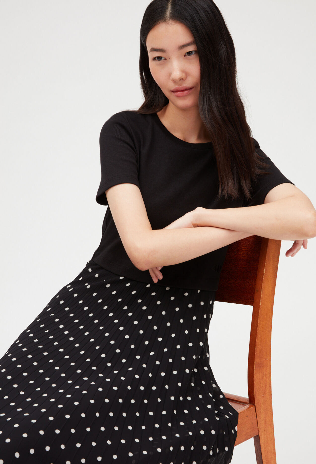 Mid length polka dot dress new arrivals